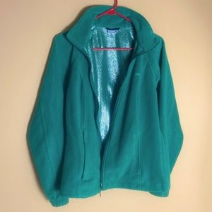 Woman’s M Columbia omni-heat zip up fleece